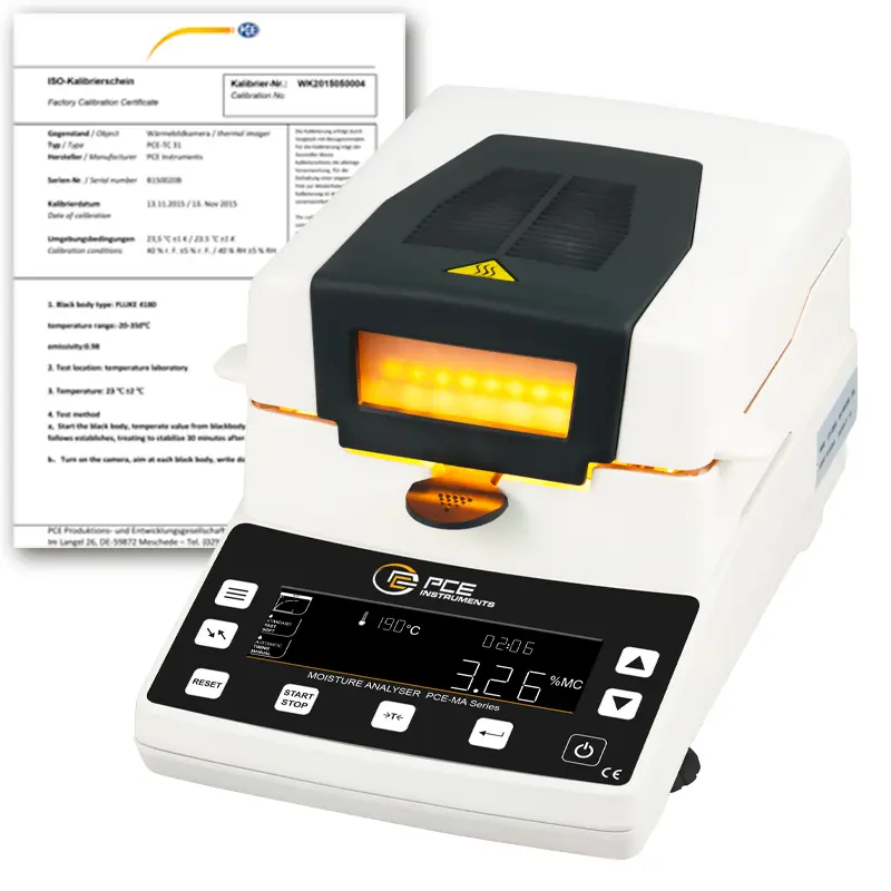 Absolute Moisture Meter PCE-MA 110-ICA Incl. ISO Calibration Certificate Absolute Moisture Meter PCE-MA 110-ICA Incl. ISO Calibration Certificate