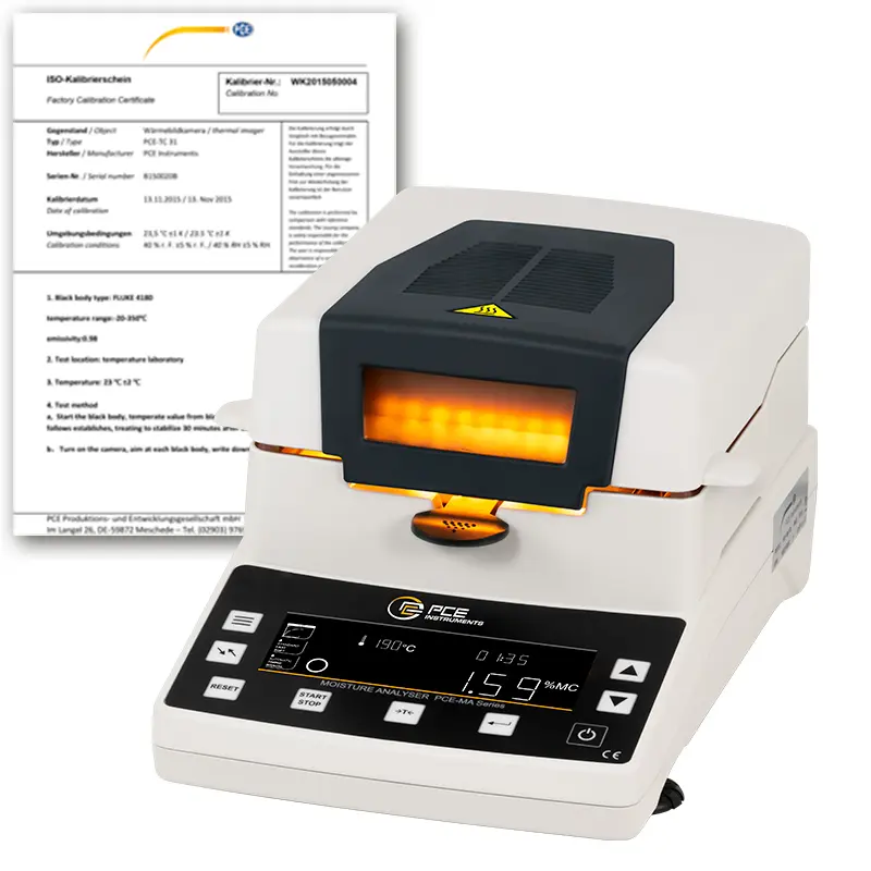 Absolute Moisture Meter PCE-MA 202-ICA incl. ISO Calibration Certificate Absolute Moisture Meter PCE-MA 202-ICA incl. ISO Calibration Certificate