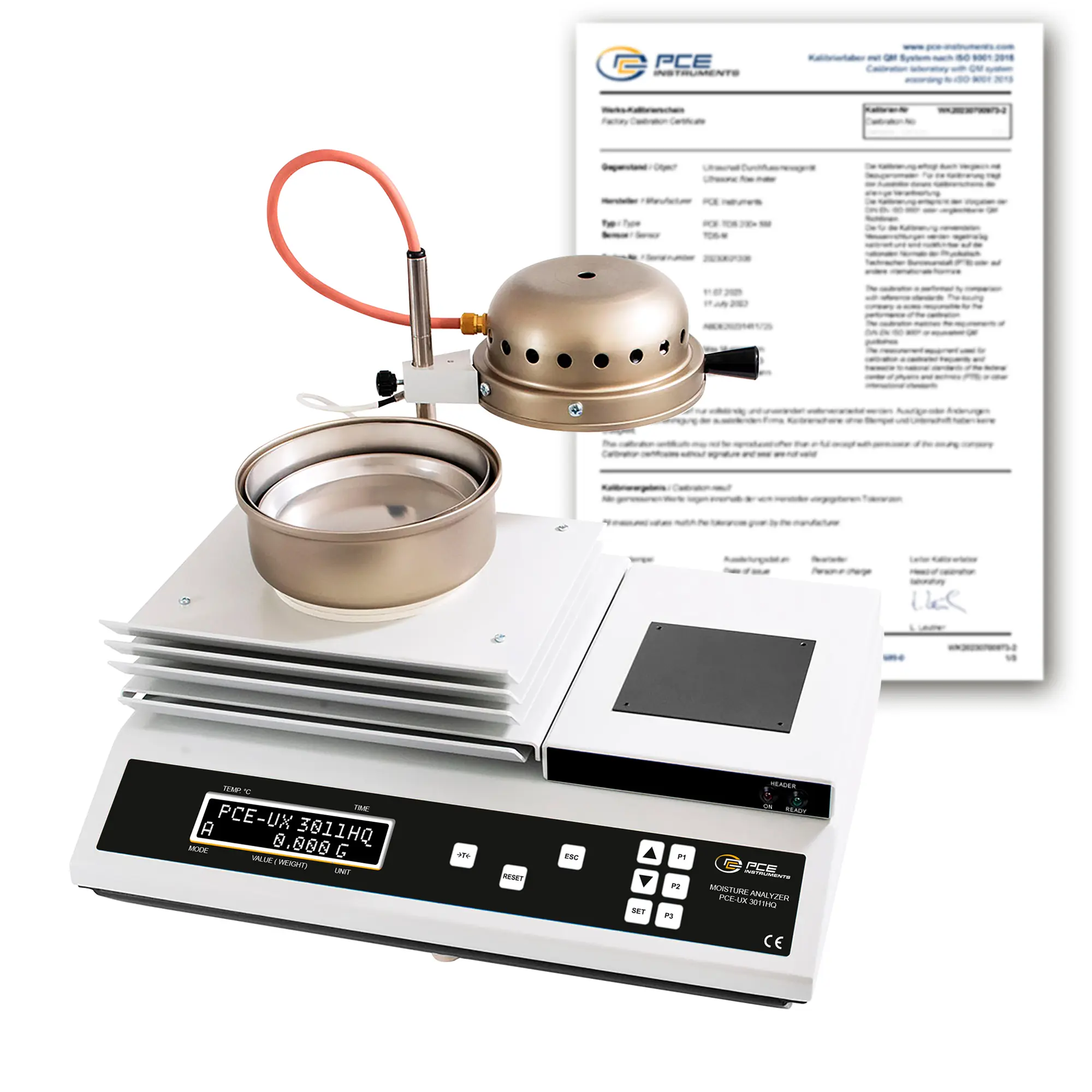 Absolute Moisture Meter PCE-UX 3011HQ-ICA incl. ISO-Calibration Certificate Absolute Moisture Meter PCE-UX 3011HQ-ICA incl. ISO-Calibration Certificate