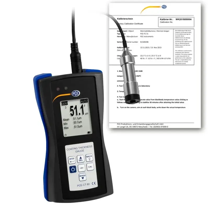 Automotive Tester PCE-CT 80-FN2D5-ICA incl. ISO-Calibration Certificate Automotive Tester PCE-CT 80-FN2D5-ICA incl. ISO-Calibration Certificate