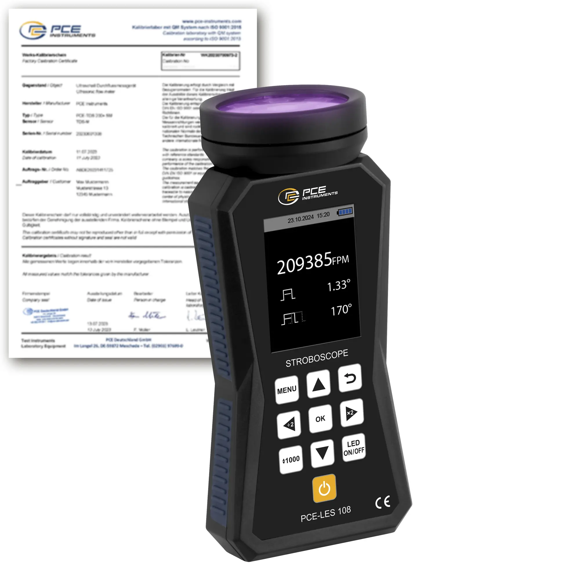 Automotive Tester PCE-LES 108UV-385-ICA incl. ISO-Calibration Certificate Automotive Tester PCE-LES 108UV-385-ICA incl. ISO-Calibration Certificate