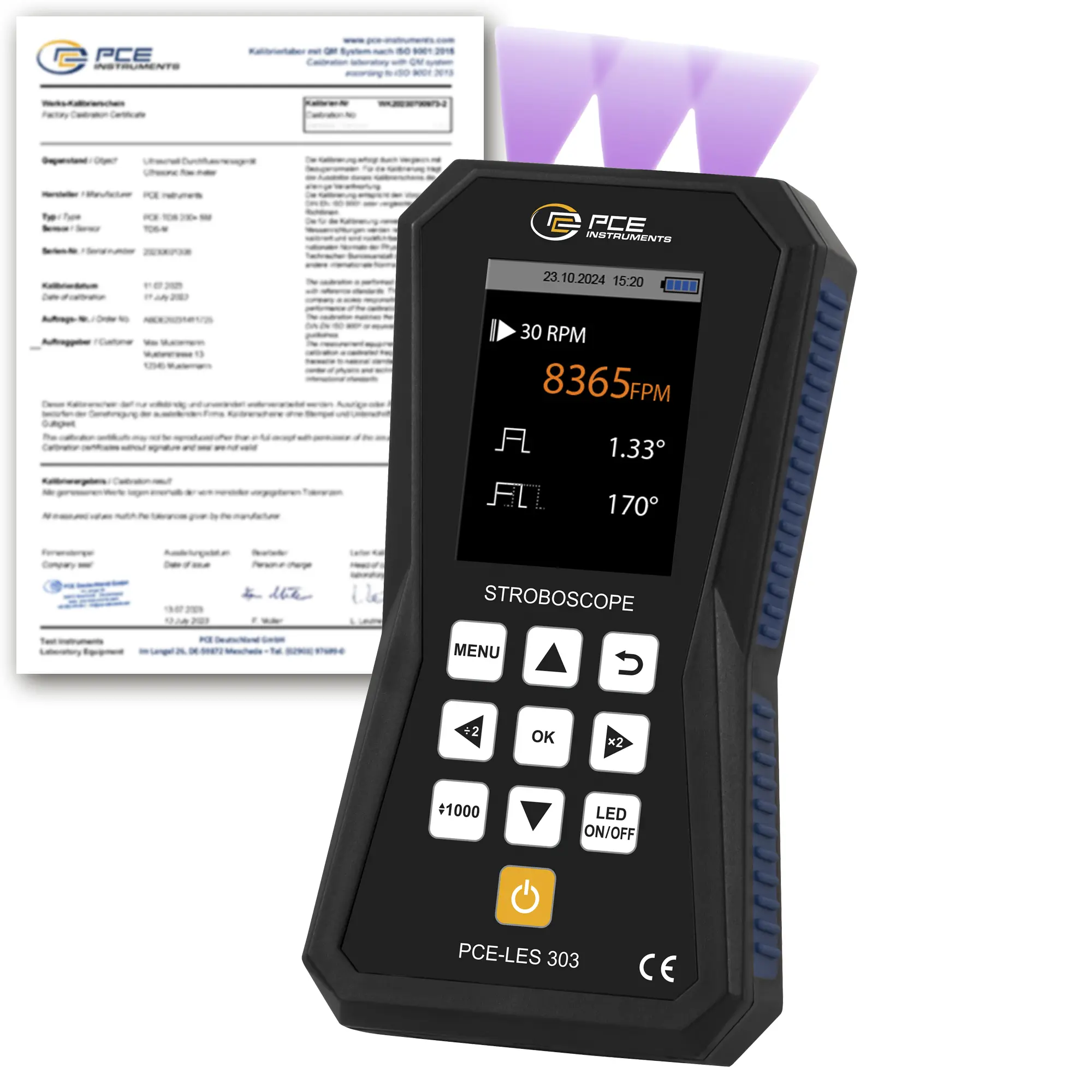 Automotive Tester PCE-LES 303UV-365-ICA incl. ISO-Calibration Certificate Automotive Tester PCE-LES 303UV-365-ICA incl. ISO-Calibration Certificate
