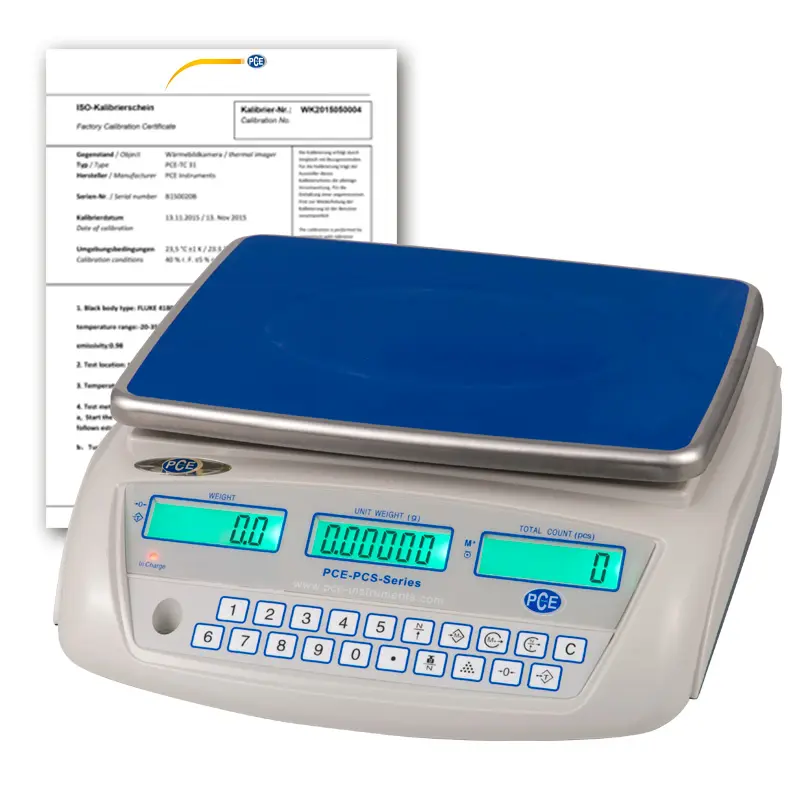Benchtop Scale PCE-PCS 6-ICA Incl. ISO Calibration Certificate Benchtop Scale PCE-PCS 6-ICA Incl. ISO Calibration Certificate