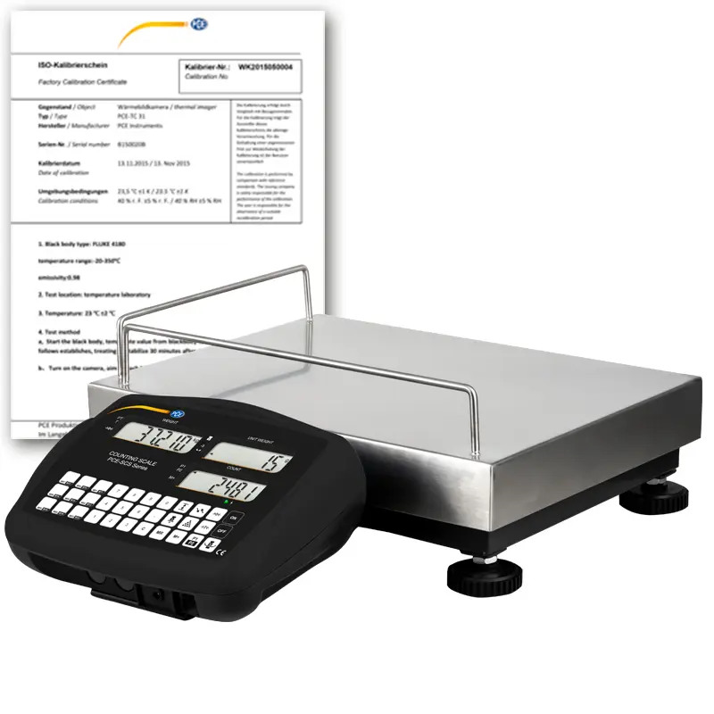 Benchtop Scale PCE-SCS 60-ICA incl. ISO Calibration Certificate Benchtop Scale PCE-SCS 60-ICA incl. ISO Calibration Certificate