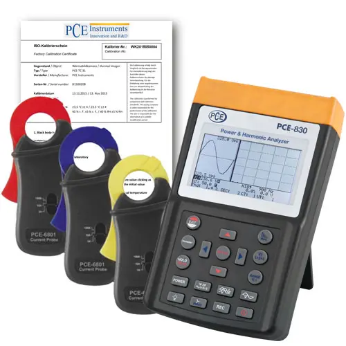 Clamp Meter PCE-830-1-ICA incl. ISO Calibration Certificate Clamp Meter PCE-830-1-ICA incl. ISO Calibration Certificate