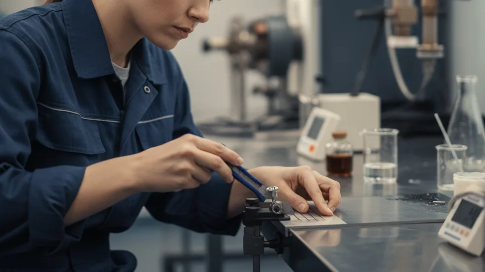 Peel Adhesion Tester NOVOTEST AP-1M - alat portabel untuk menguji ketahanan lapisan coating terhadap kelembapan.