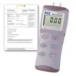 Differential Pressure Manometer PCE-P15-ICA Incl. ISO Calibration Certificate