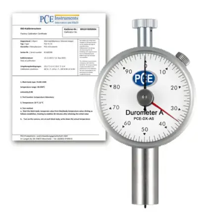Durometer PCE-DX-AS-ICA Shore A incl. ISO Calibration Certificate