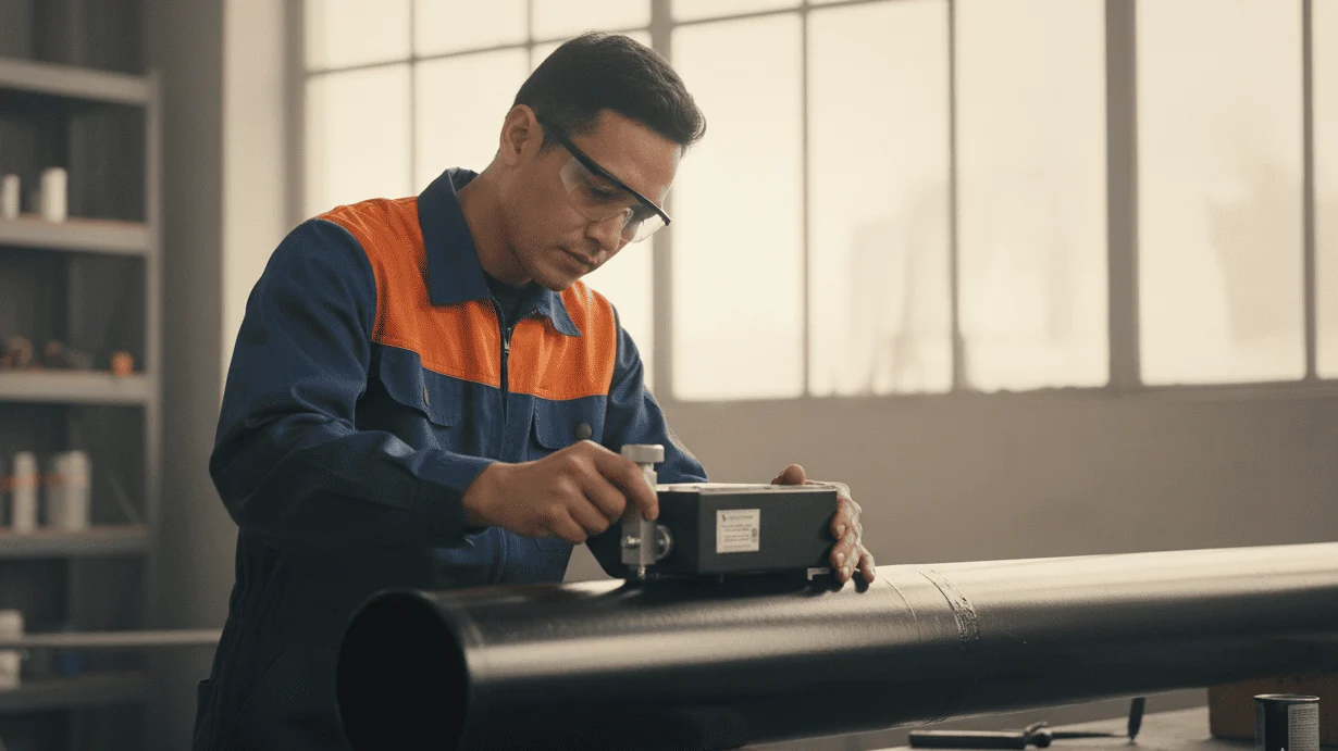 Bitumen and Mastic Insulation Adhesion Tester NOVOTEST SM-1M - alat penguji tarik portabel dengan tampilan digital