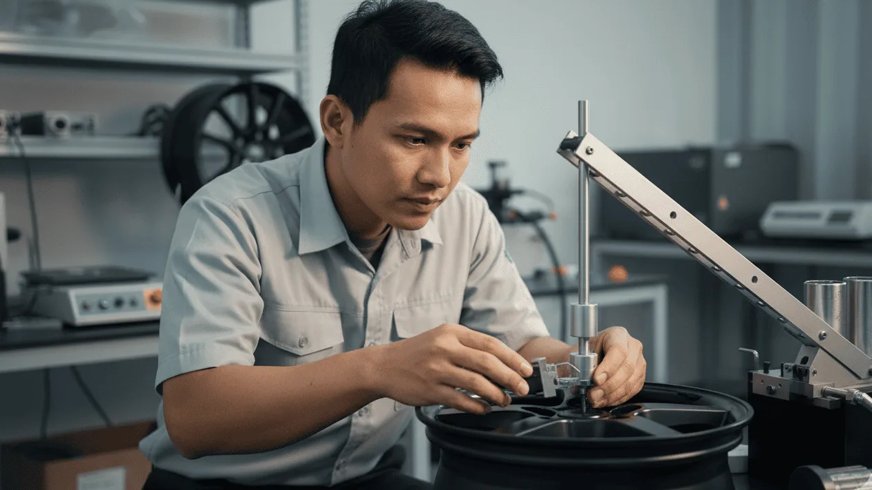 Scratch Adhesion Tester NOVOTEST C1-M - alat portabel untuk menguji ketahanan gores dan adhesi lapisan pada velg.