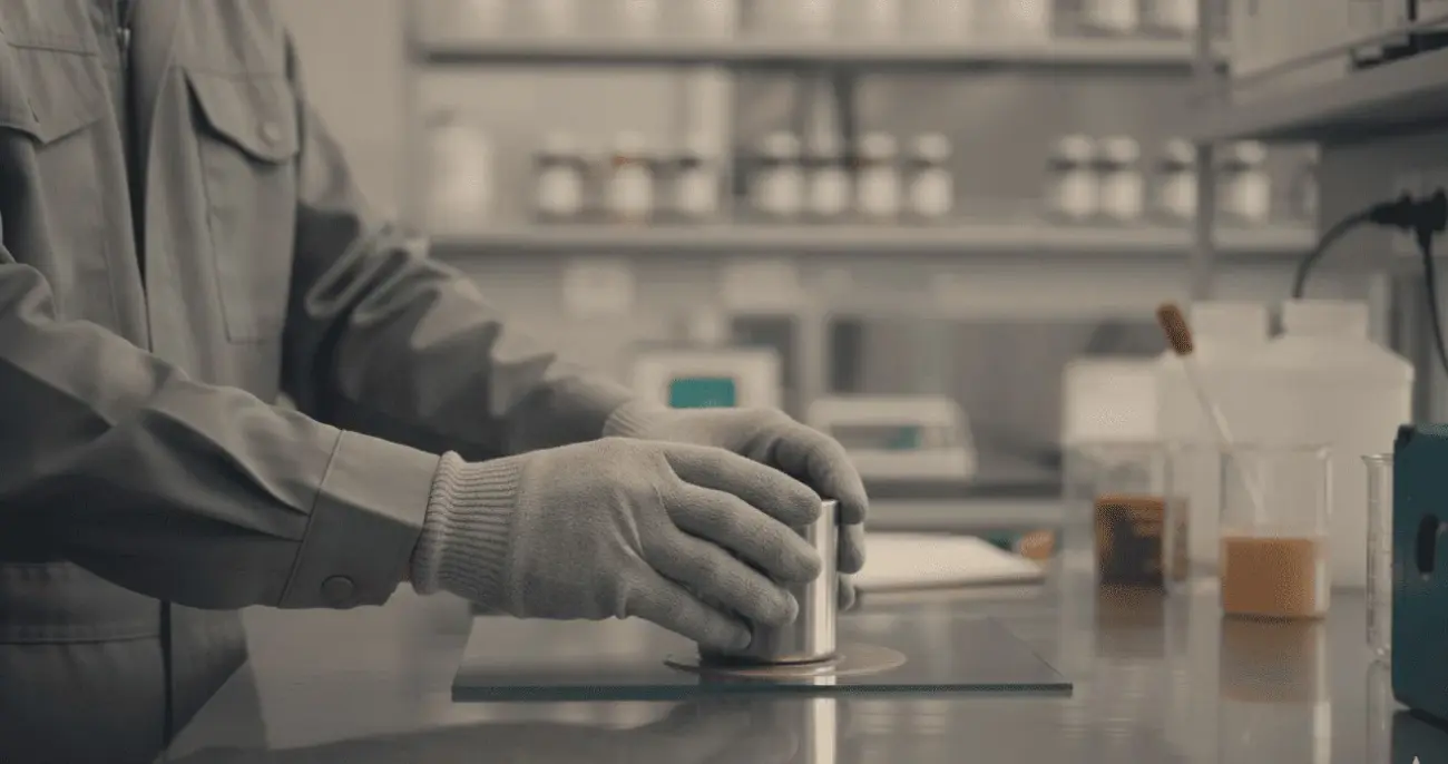 Pengukuran dengan Density Cup NOVOTEST PYCNOMETER P‑1 - Cegah Adhesion Failure