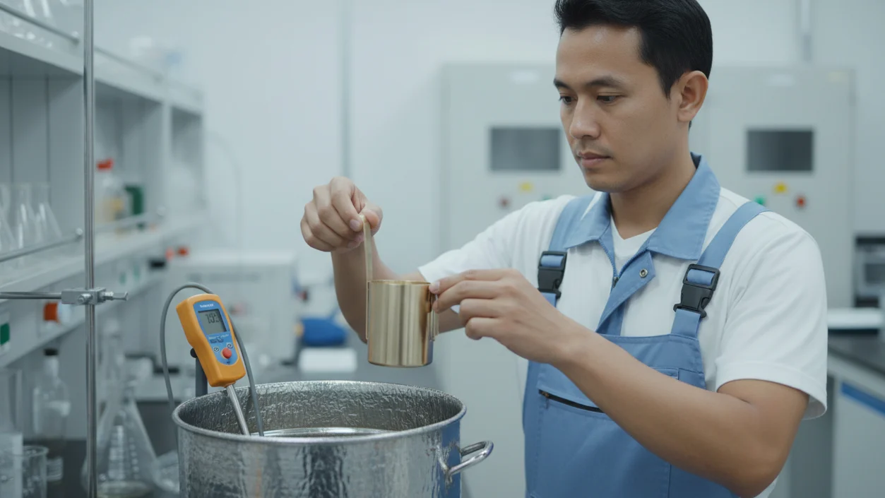 Viscosity Dip Mug NOVOTEST VMS - Alat uji viskositas cat dengan kontrol suhu terintegrasi