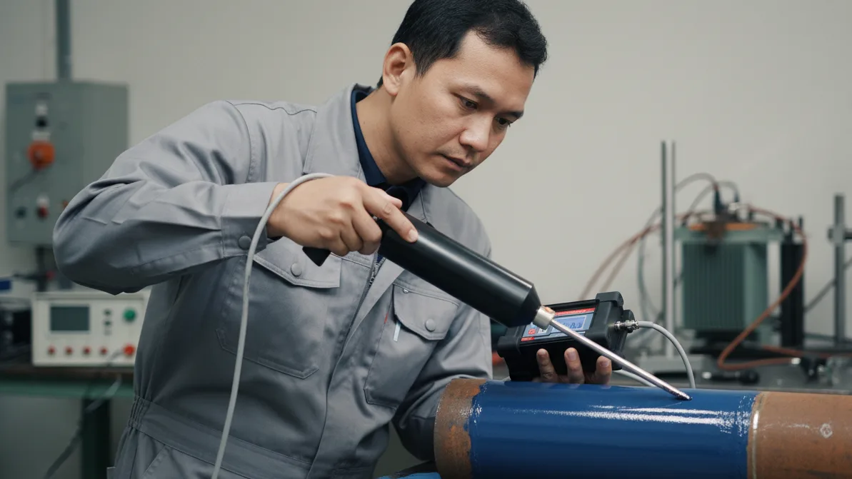 NOVOTEST SPARK-1 Pulse Holiday Detector - alat uji holiday tegangan tinggi untuk deteksi cacat coating hingga 12 mm