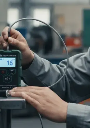 Digital Surface Profile Gauge NOVOTEST SP-1M - alat ukur profil anchor baja digital dengan layar