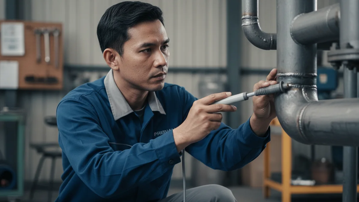 Probe F-0.5 - Ujung 0,5 mm untuk ukur ketebalan lapisan pada las dan tepi, cegah korosi.