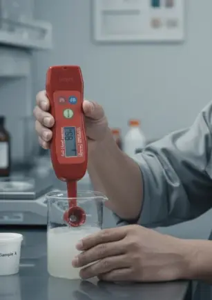 Aqua-Boy GMK 545A - Alat ukur kadar garam digital untuk daging olahan, mendeteksi ketidakseragaman garam brine.