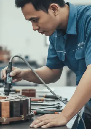 Probe F-2 Coating Thickness Gauge - Probe dengan kabel dan ujung sensor untuk ukur ketebalan lapisan.
