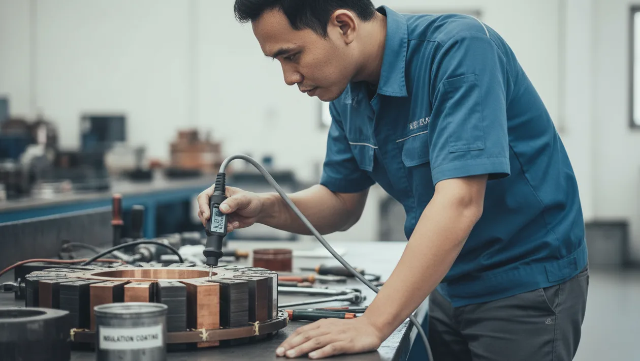 Probe F-2 Coating Thickness Gauge - Probe dengan kabel dan ujung sensor untuk ukur ketebalan lapisan.