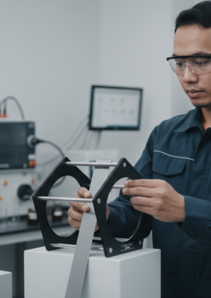 NOVOTEST BEND ShG-2 - Alat uji bending coating dengan mandrel dan skala indikator.