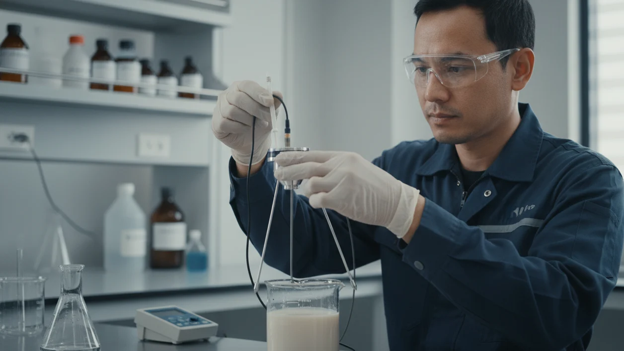 Viscosity Flow Cup NOVOTEST VZ-246 - cangkir logam dengan gagang dan lubang ukur viskositas