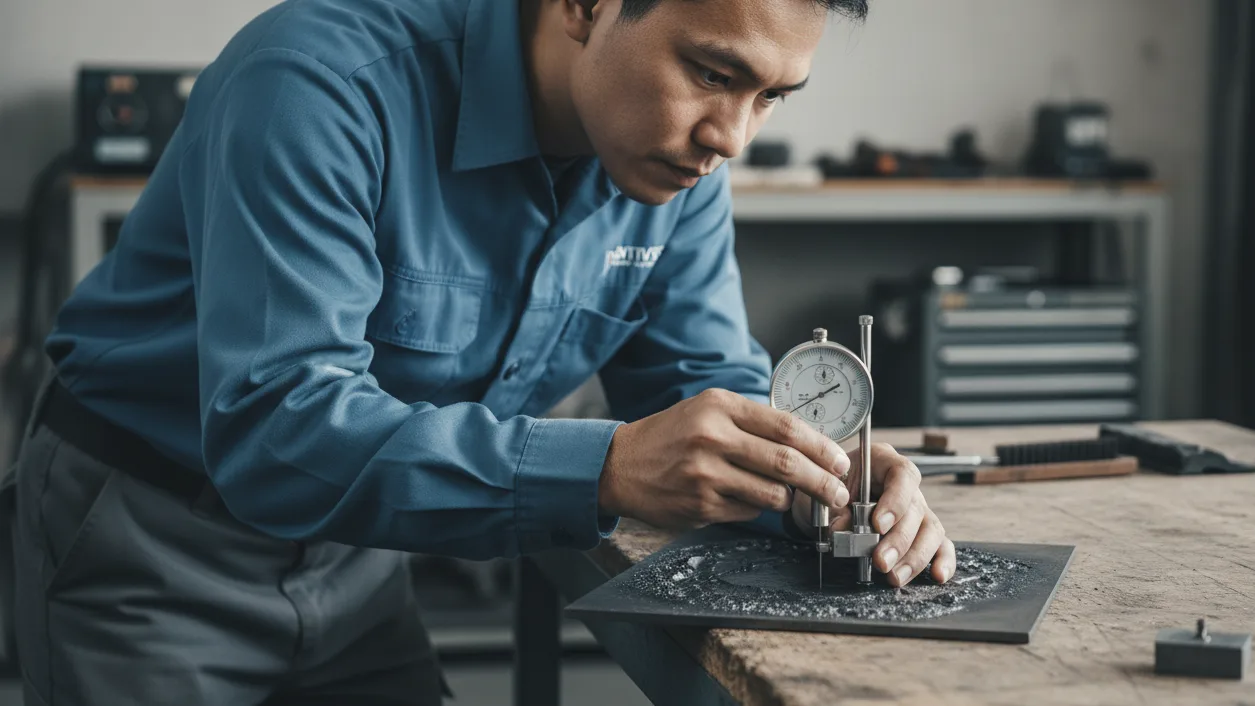 Depth Gauge NOVOTEST LIMIT S-3 - Alat ukur profil ledakan dengan probe dan indikator analog