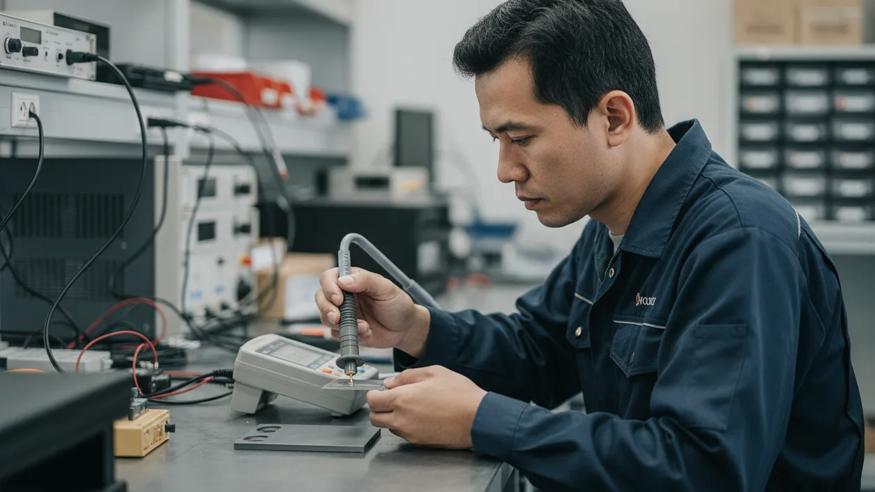 Probe Coating Thickness Gauge F-0.5 - alat ukur ketebalan lapisan dengan ujung probe logam kecil