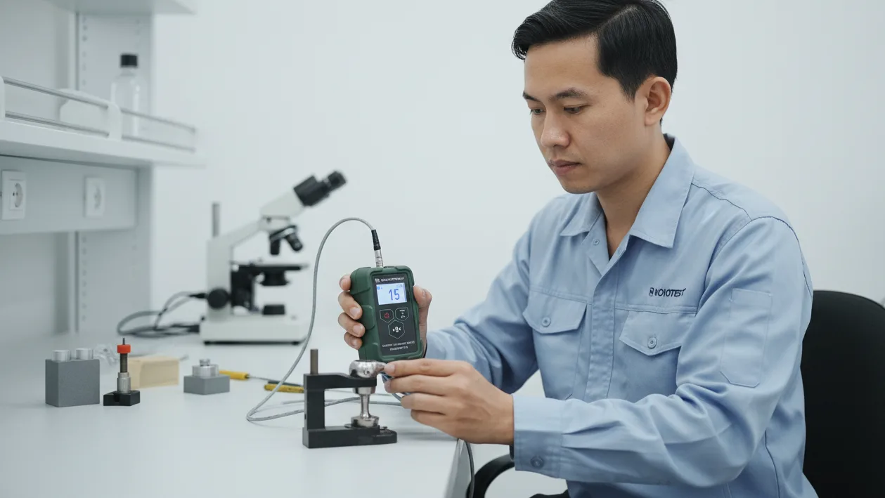 Digital Surface Profile Gauge NOVOTEST SP-1M - pengukur portabel dengan probe untuk kekasaran permukaan implan medis