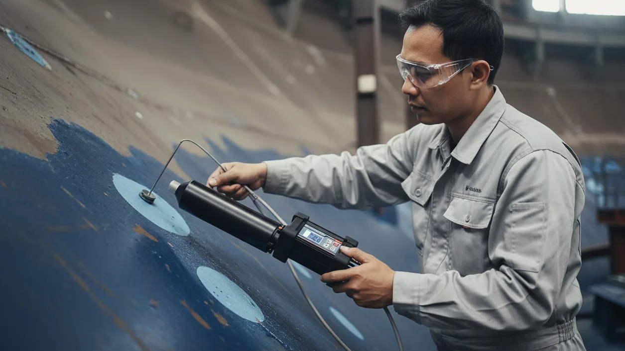 NOVOTEST SPARK-1 - Alat deteksi kebocoran coating tangki dengan probe dan layar digital