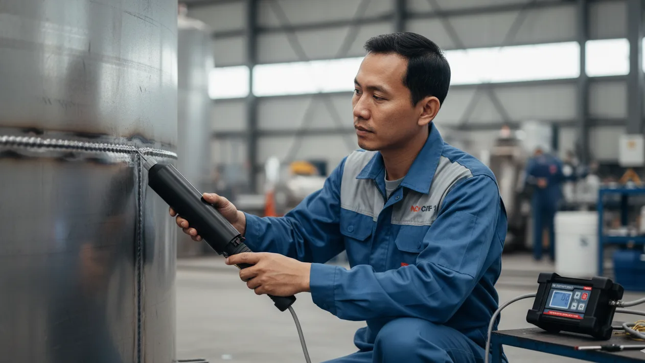 Pulse Holiday Detector NOVOTEST SPARK-1 - alat deteksi cacat mikro coating pada sambungan las tangki