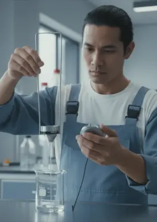 Submersible Viscosity Flow Cup NOVOTEST VZ-246P - cup logam dengan pegangan untuk uji viskositas in-line real-time