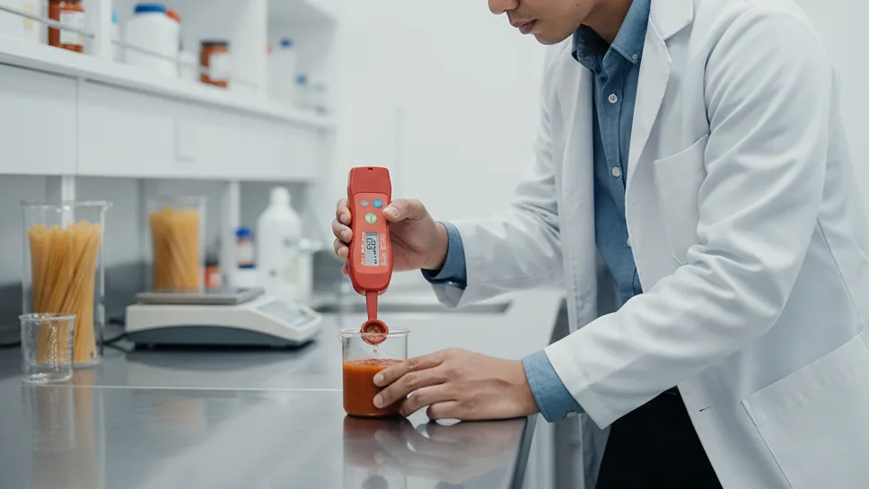 Aqua-Boy GMK 545A - Alat ukur kadar garam digital dengan layar LCD dan probe untuk mengukur salinitas kadar garam pada produk saus