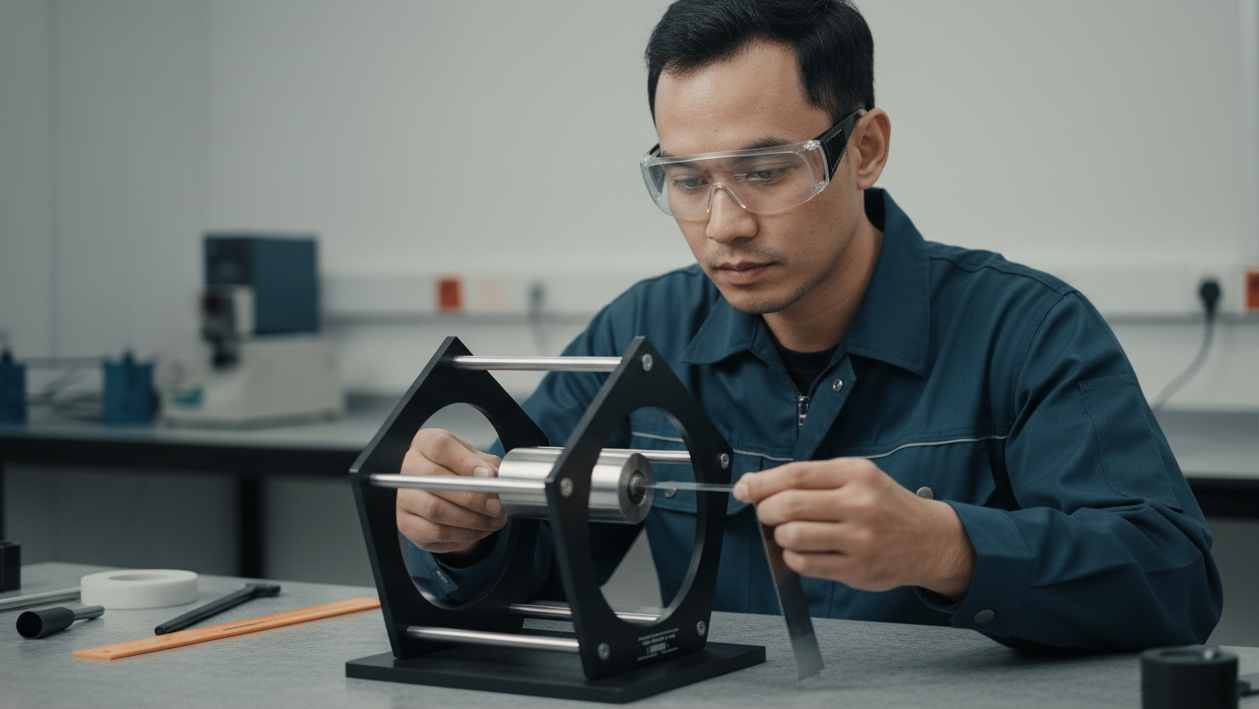 NOVOTEST BEND ShG-2 - Alat uji tekuk lapisan dengan mandrel untuk menguji fleksibilitas dan adhesi cat sesuai ISO 1519