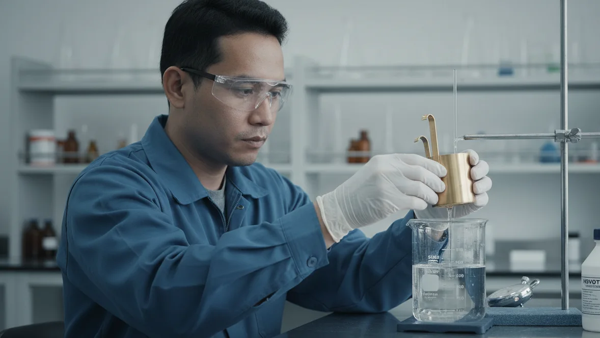 Viscosity Dip Mug NOVOTEST VMS - Cup viskositas stainless steel dengan gagang.
