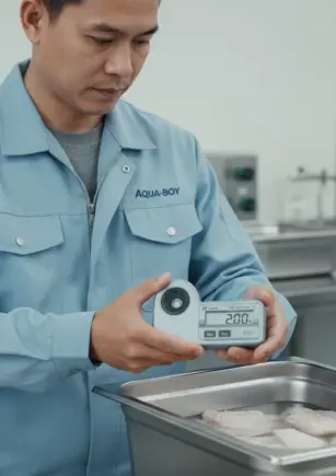 Aqua-Boy GMK SALT A11 – Alat ukur kadar garam digital dengan probe dan layar untuk brine & ikan asap