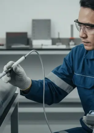 Coating Thickness Gauge Probe F-0.3 - Probe pengukur ketebalan lapisan dengan ujung sensor presisi