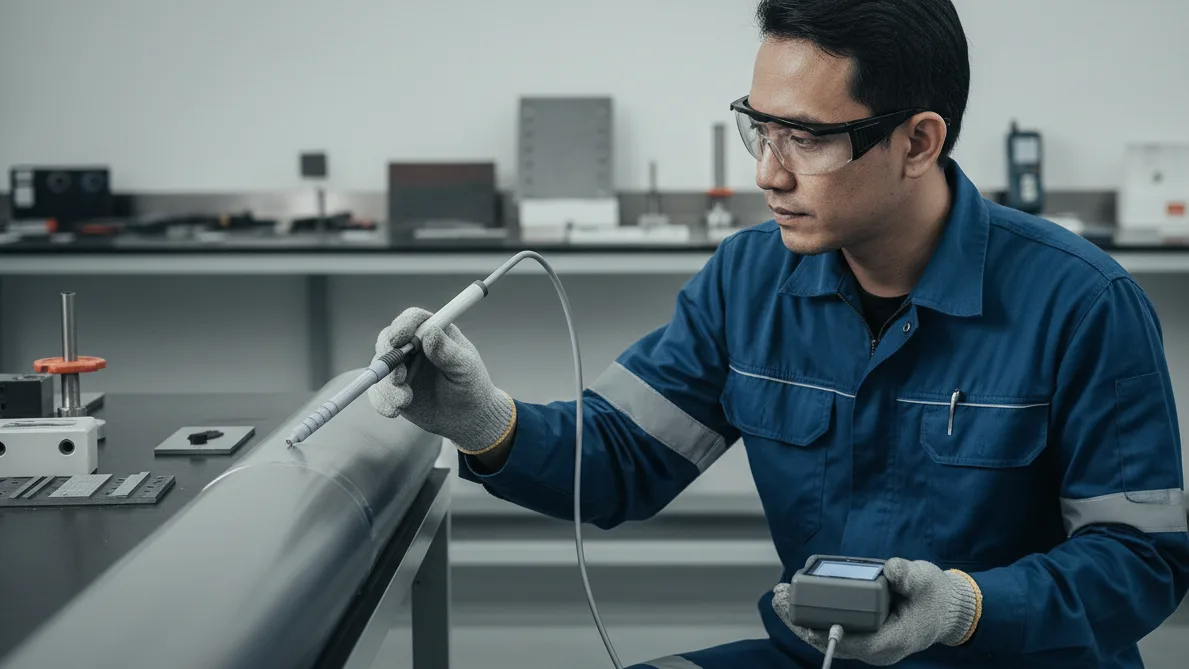 Coating Thickness Gauge Probe F-0.3 - Probe pengukur ketebalan lapisan dengan ujung sensor presisi