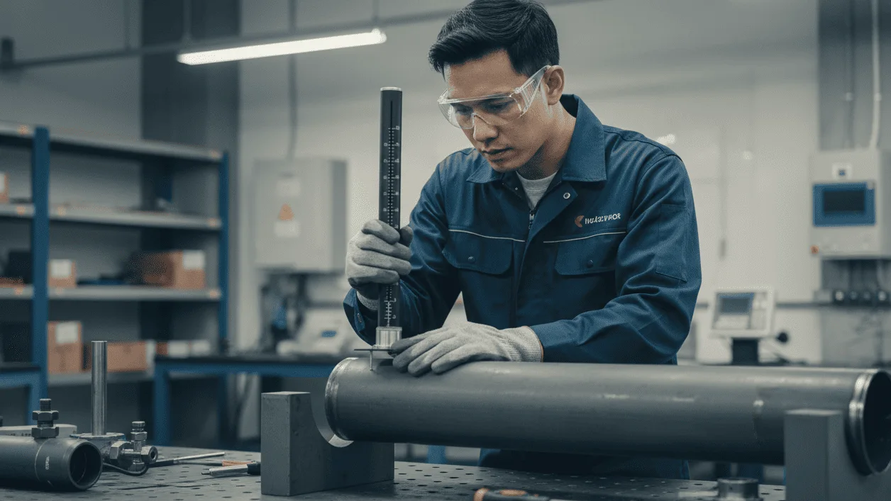 Pipe Impact Tester NOVOTEST U1-4219 - alat portabel untuk uji ketahanan impact coating pipa.