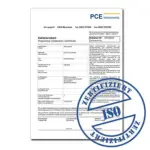 ISO Calibration Certificate CAL-HBa