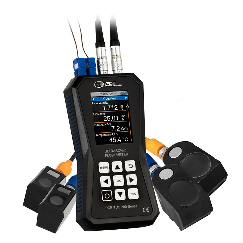 pce-instruments-portable-ultrasonic-flow-meter-pce-tds-200-sm-6357935_4164137.webp Portable Ultrasonic Flow Meter PCE-TDS 200+ SM - Image 1