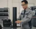 Impact Tester NOVOTEST STRIKE-U30630 - Alat uji dampak presisi untuk deteksi cacat coating, dengan tampilan digital dan mekanisme pukulan.